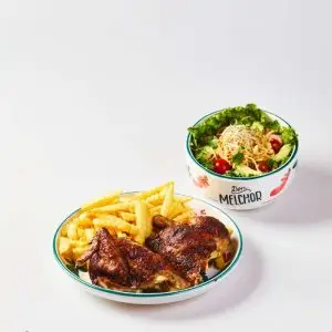 1/2 de pollo a la brasa